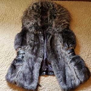 Guess Faux Fur / Leather Vest
